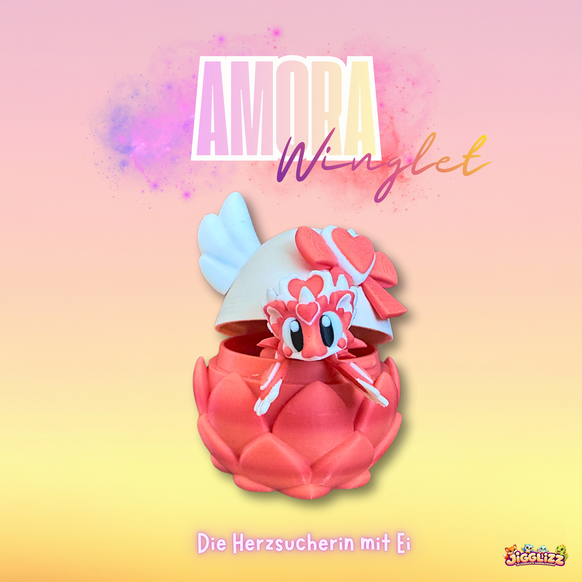 🐉💗 Amora Winglet – Die Herzhüterin mit Ei