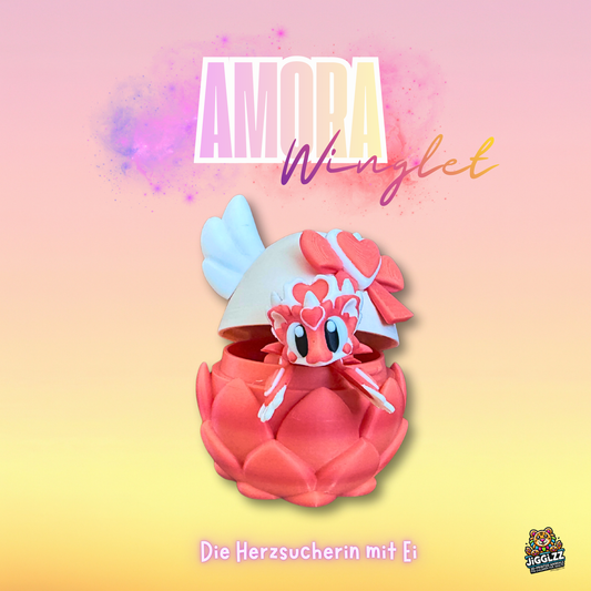 🐉💗 Amora Winglet – Die Herzhüterin mit Ei