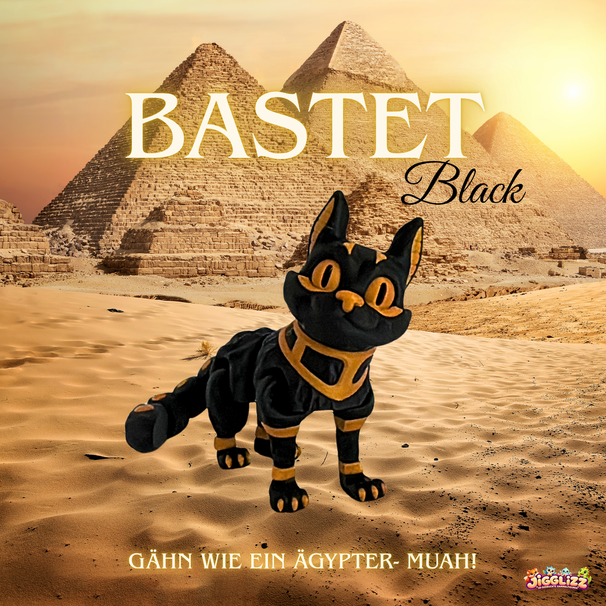 🐈⬛🏺 Bastet Black – Gähn wie ein Ägypter -MUAH!