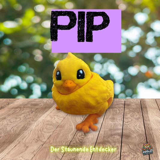 🐥💛 Pip – Der Staunende Entdecker (geschlossener Schnabel)