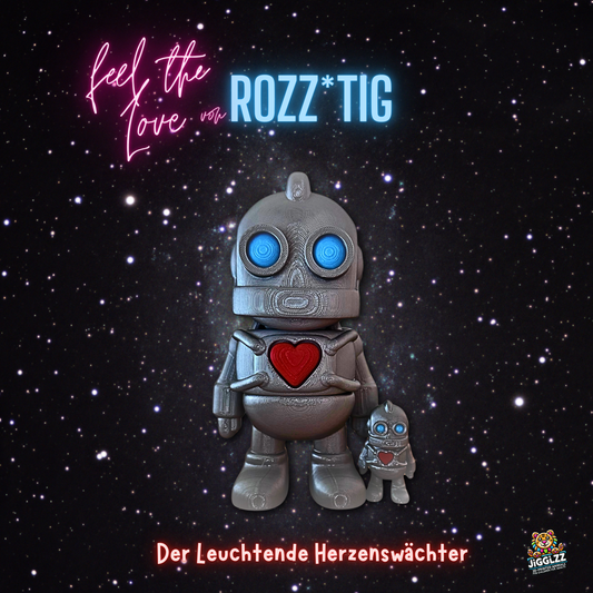 🩶✨ Rozz*tiG – Silver Metallic-Der Ruhige Herzensbote