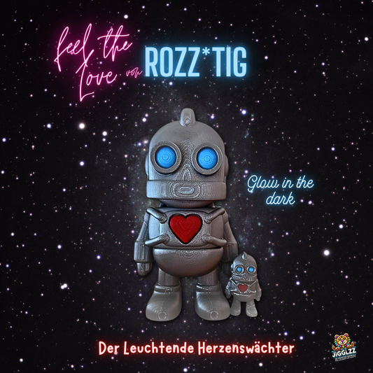 🩶✨ Rozz*tiG – Silver Metallic-Der Ruhige Herzensbote