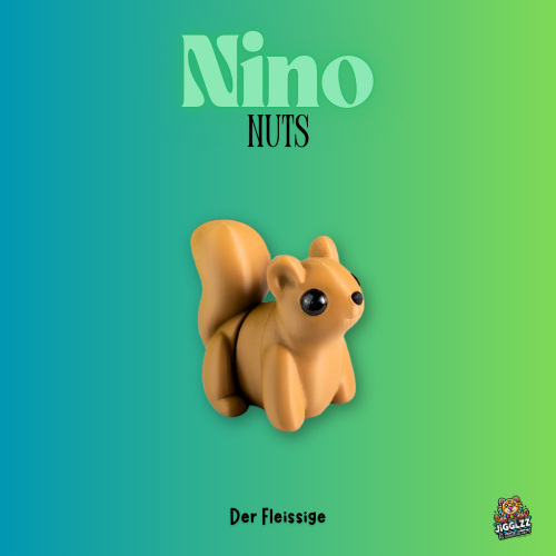 🐿️ Nino Nuts – Der Fleißige 🐿️