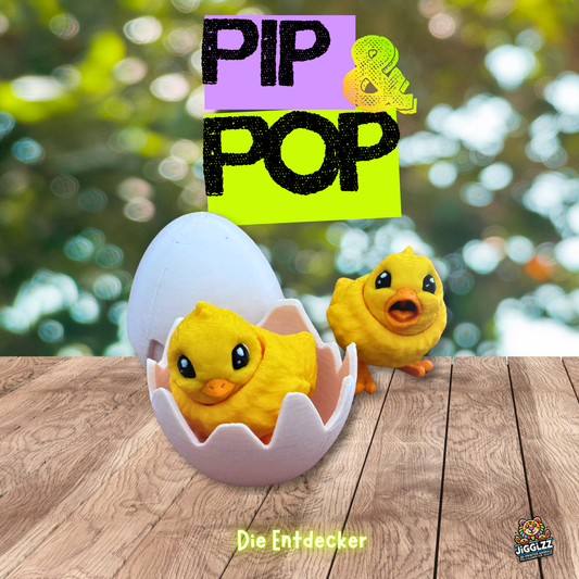 🐣✨ Pip &; Pop – Die Entdecker (Bundle mit Ei)
