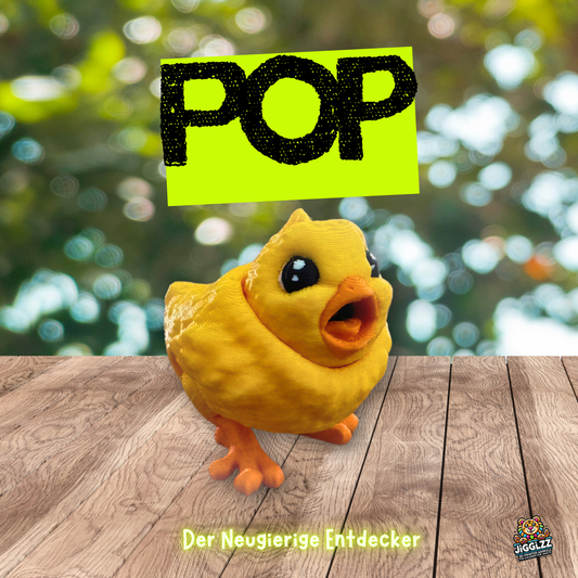 🐥💛 Pop – Der Neugierige Entdecker (offener Schnabel)