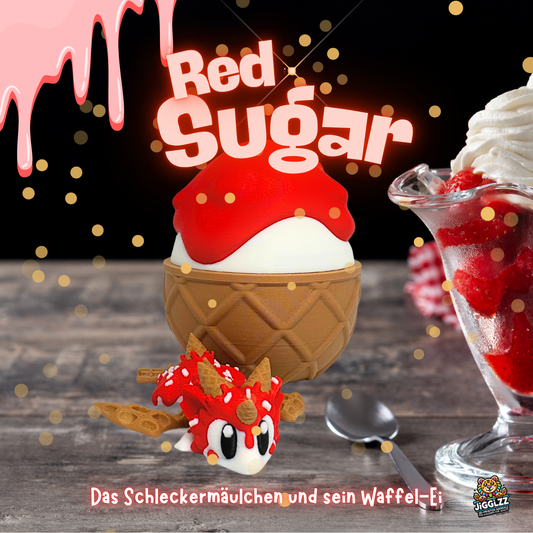 🍓 Red Sugar – Das Schleckermäulchen (mit Waffel-Ei) 🍦