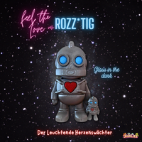 🩶✨ Rozz*tiG – Silver Metallic-Der Ruhige Herzensbote
