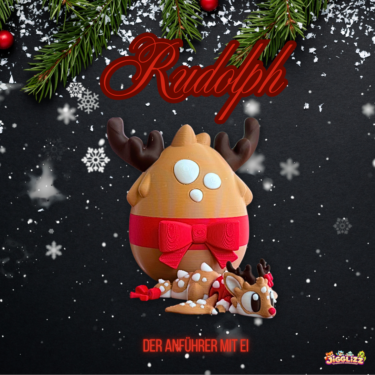 🎄 Rudolph – Der Anführer mit Ei 🦌🥚
