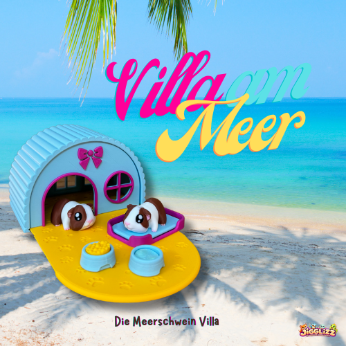 🏰 Meerschweinchen-Villa mit Gloria Meer &  Zubehör (Home Sweet Home)